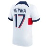 Camiseta de fútbol Paris Saint-Germain Vitinha 17 Segunda Equipación 23-24 - Hombre